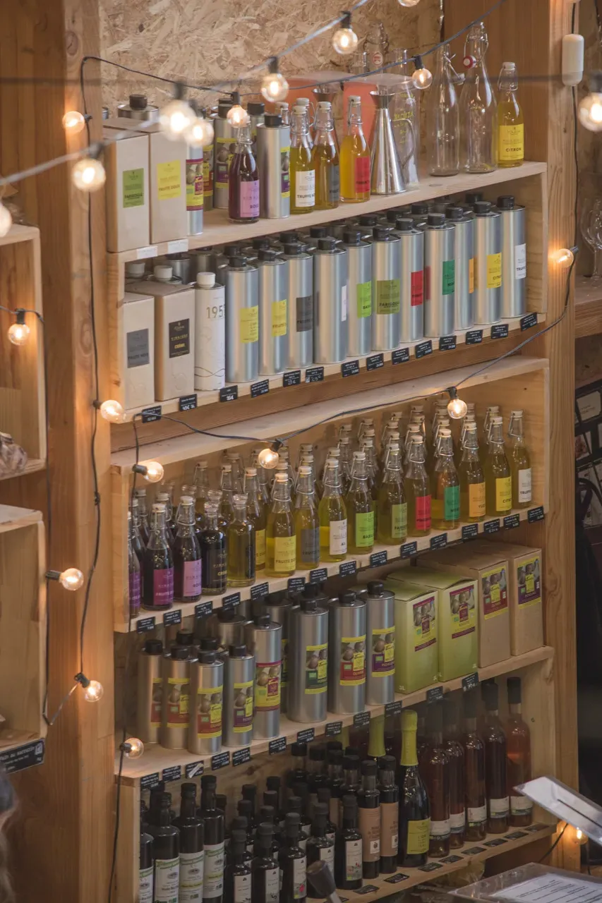 Magasin - les huiles d'olive