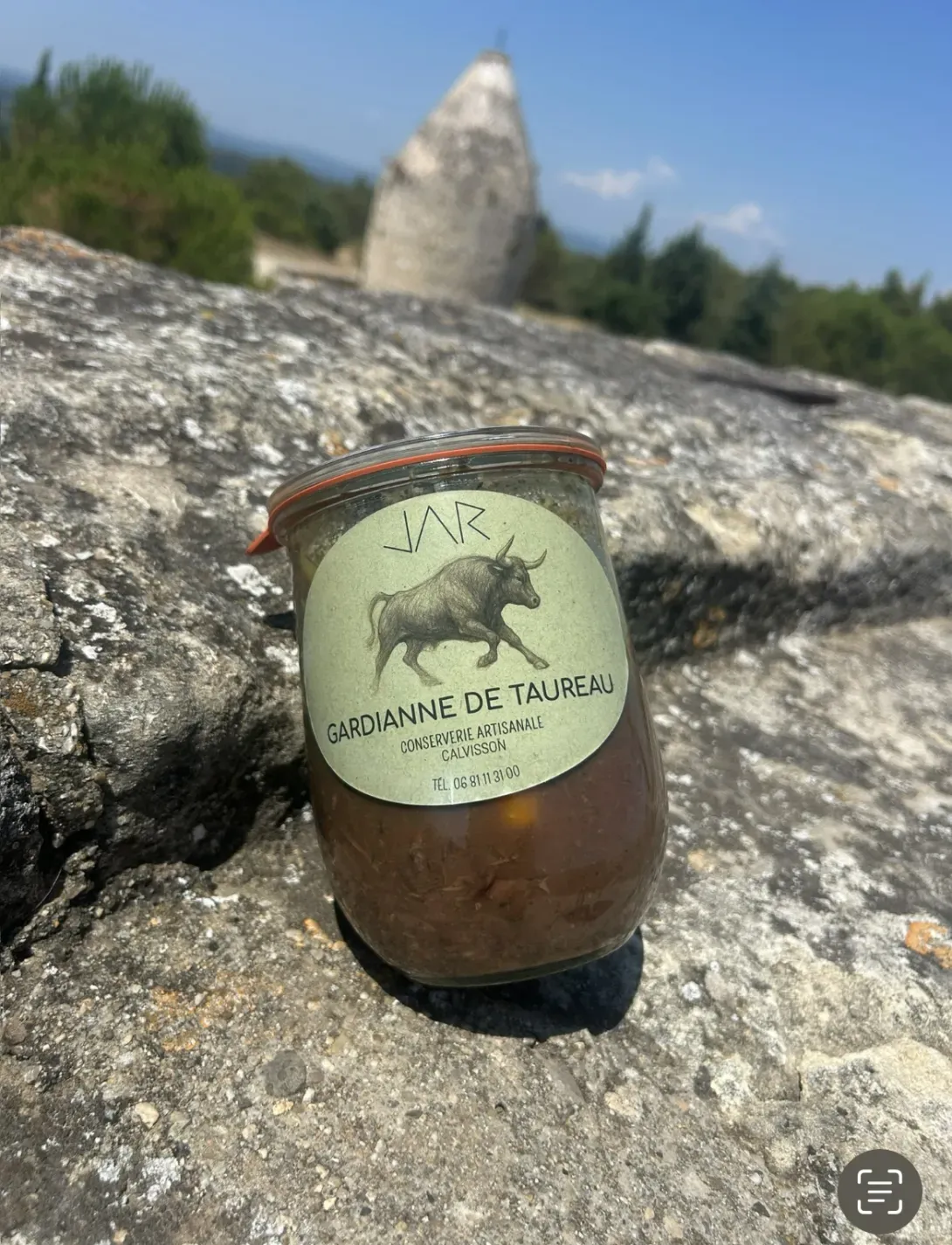 Bocal de plat préparé