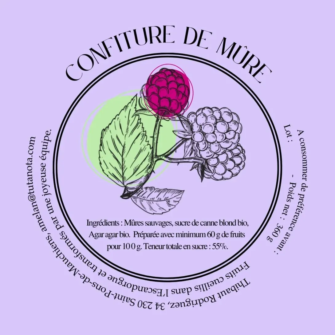 Confiture de mûre